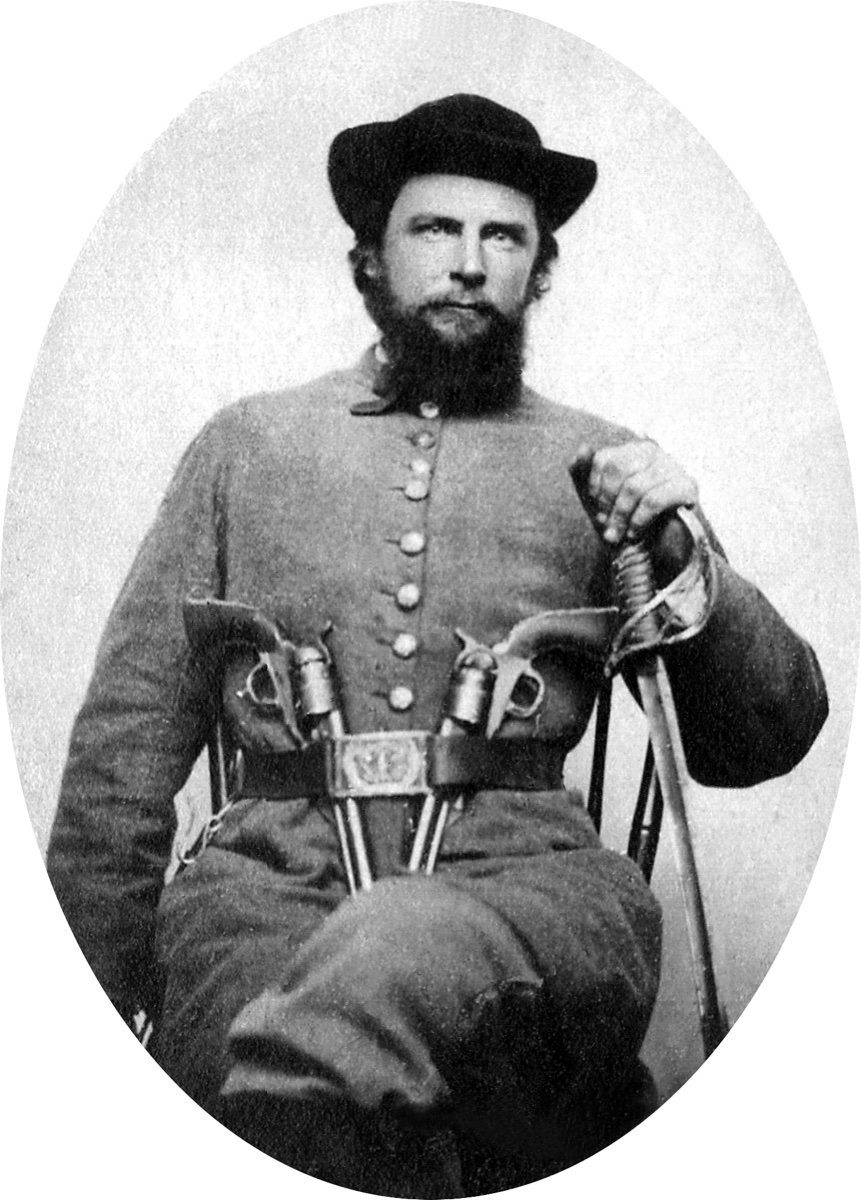 Robert Edward “Bob” Martin in his Confederate uniform