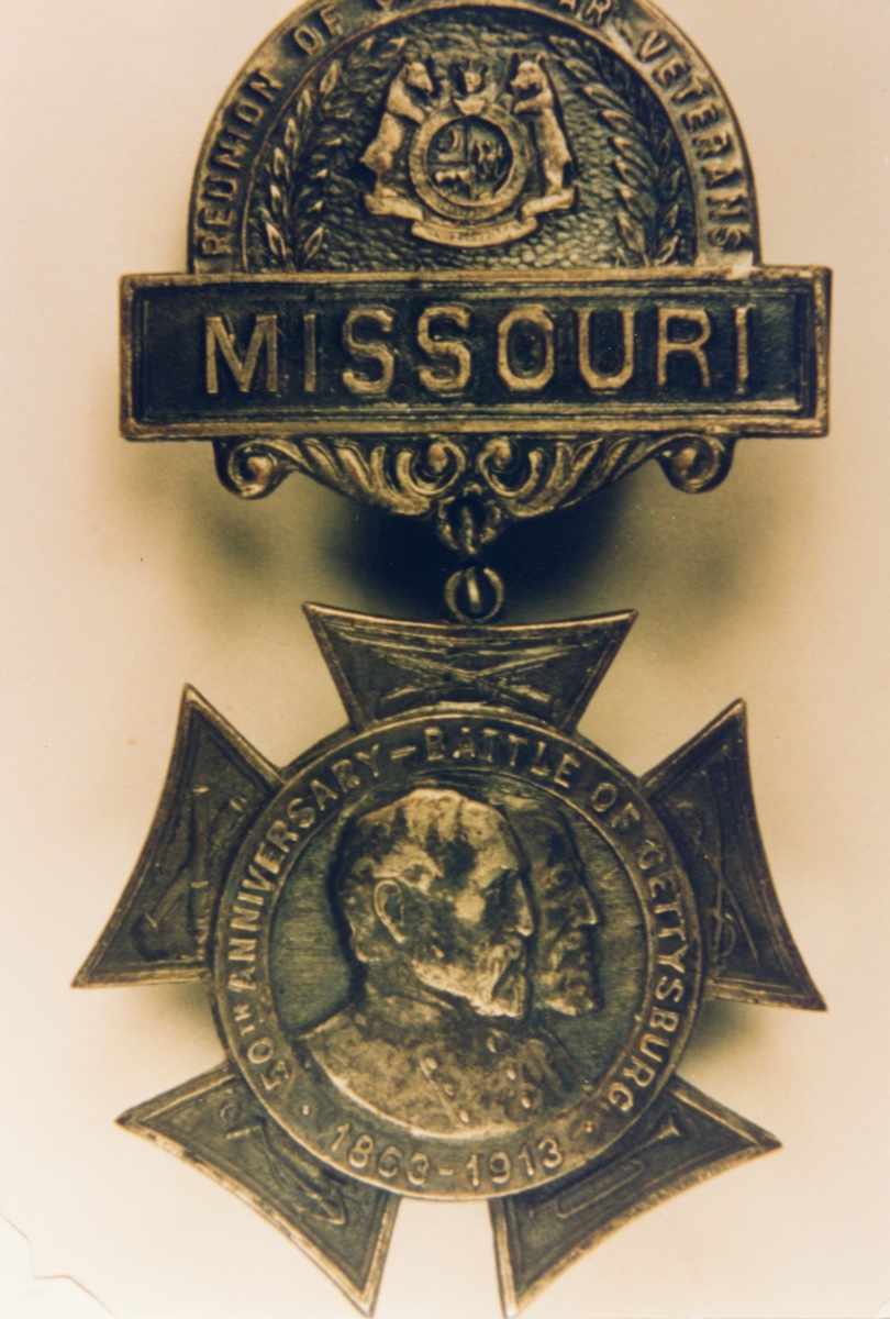 Gettysburg Reunion medal belonging to Dick Martin